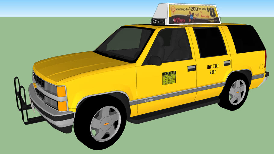 1996 Chevrolet Tahoe 1500 NYC Taxi 2X17 3D Warehouse