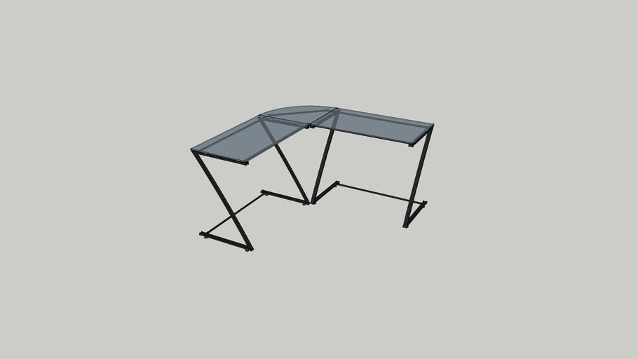 Glass Desk 3D Warehouse