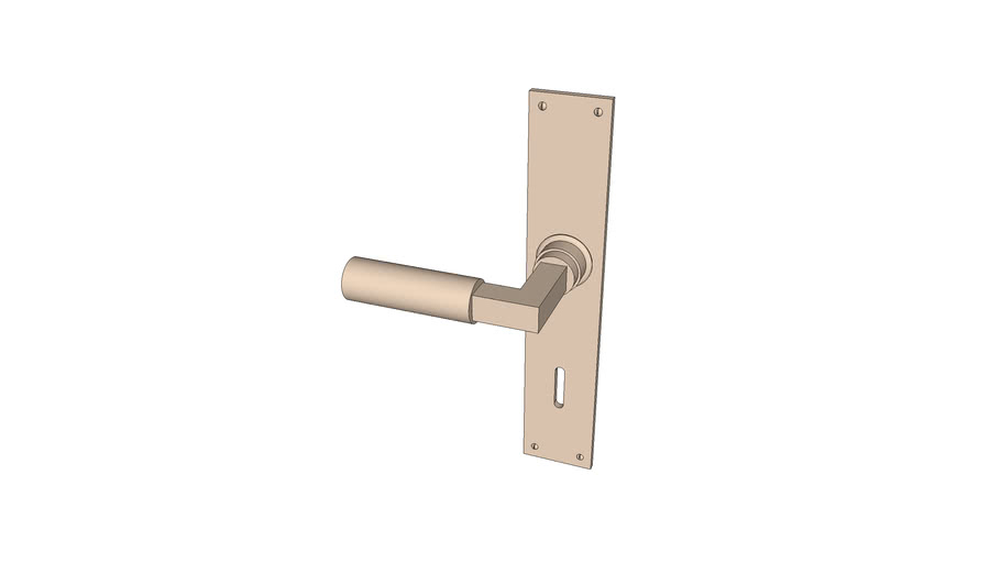 Door handle by Walter Gropius 3D Warehouse