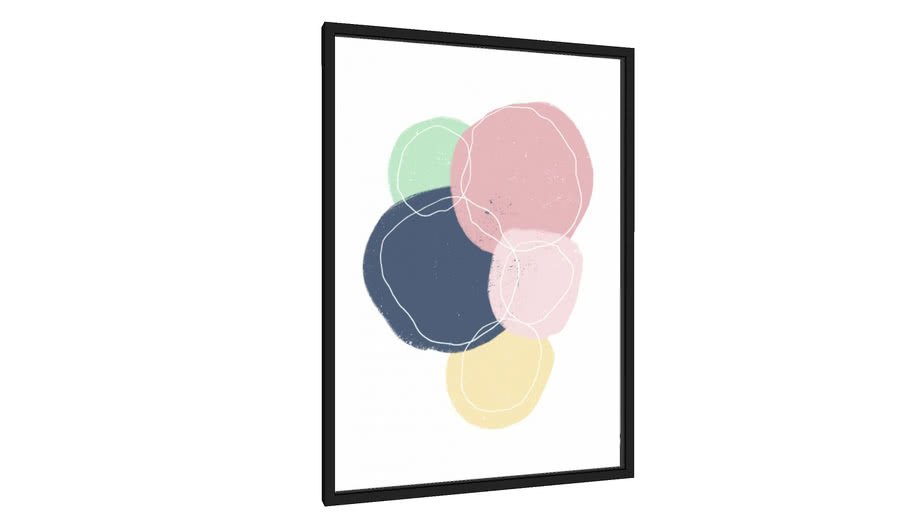 Quadro Círculos Coloridos - Galeria9, por Rachel Moya