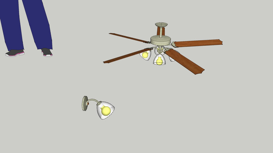 Ceiling Fan with Lights 3D Warehouse