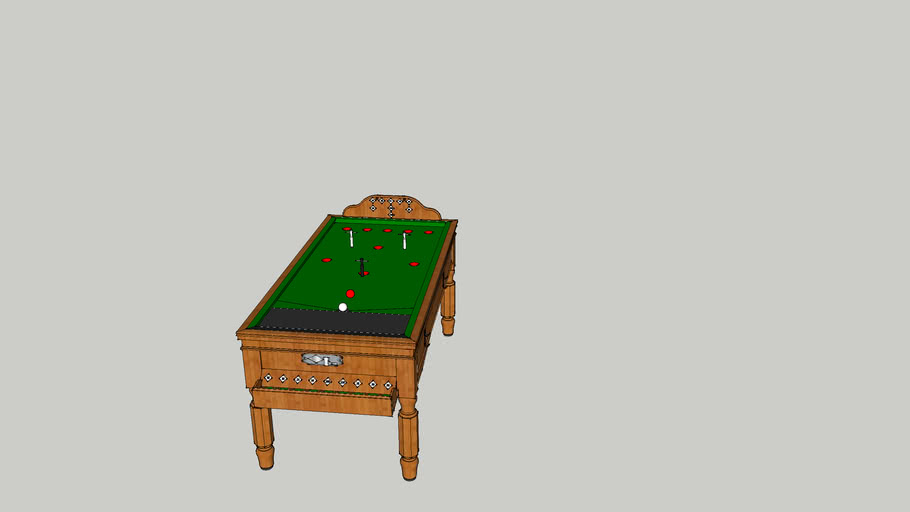 Jelkes Bar Billiard Table 3d Warehouse