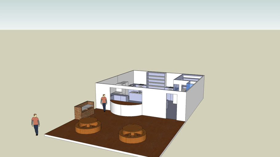 Demonstration demountable kitchen for Mascot primary school | 3D Warehouse