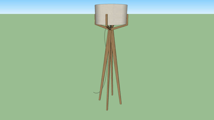 Luminária de piso Oscar 3D Warehouse