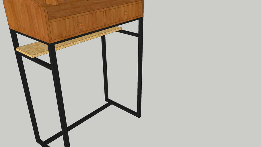 MEUBLE SECRETAIRE HAUT | 3D Warehouse