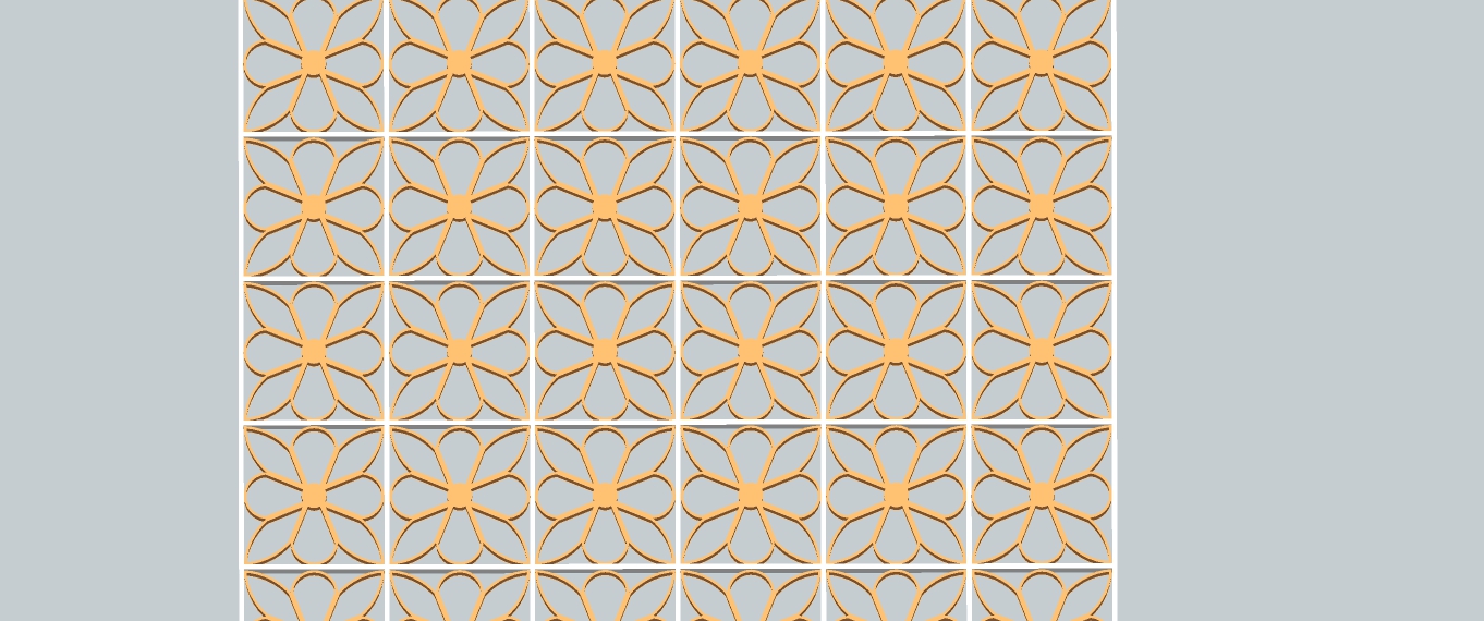 GRC unistone jali 3D Warehouse