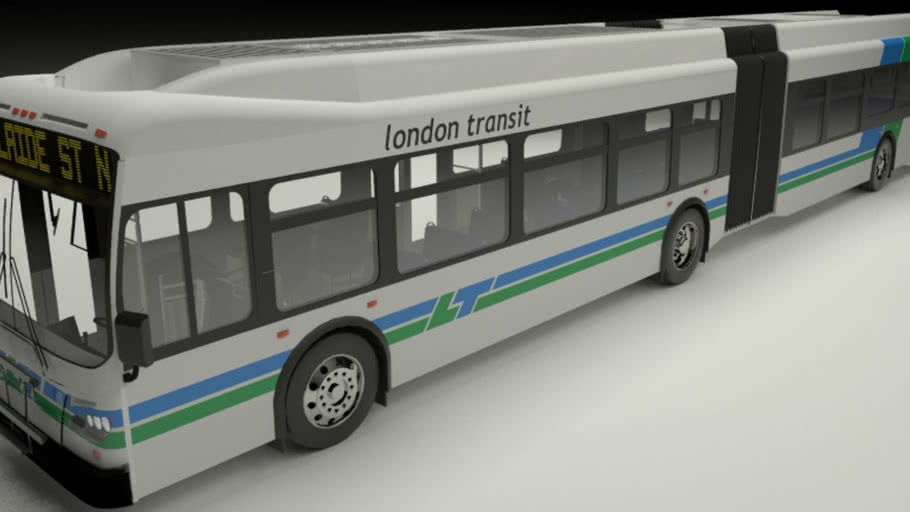London Ontario Articulated Bus 3D Warehouse