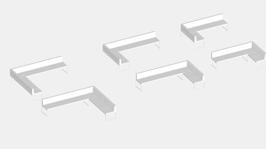 Modo - L Shaped Benches