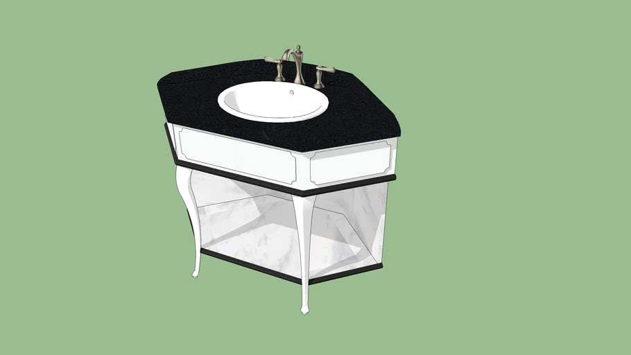 Corner Vanity Basin 3d Warehouse