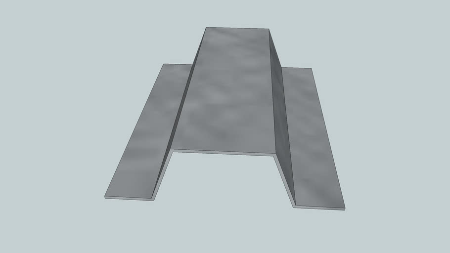 25mm Top Hat Ceiling Batten 3d Warehouse