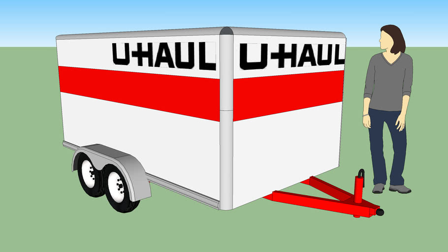 U Haul Enclosed Cargo Trailer 3d Warehouse