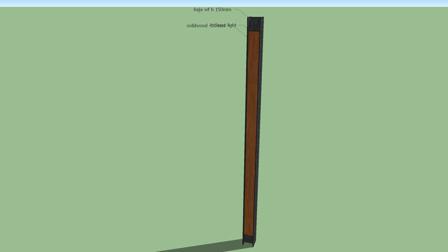 TIANG KOLOM BAJA WF  H PANEL STRUCTURE 3D Warehouse