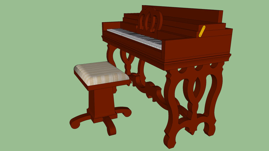 Harpsichord, Piano 3D Warehouse