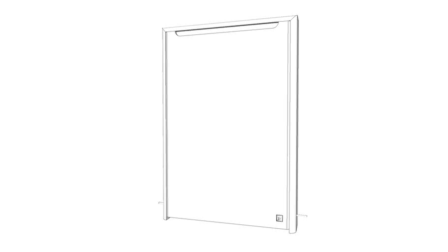 KING Single counterdoor for gas tank  - Curve White